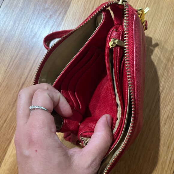 2010s Red Tory Burch Wristlet Wallet - Picture 6 of 7